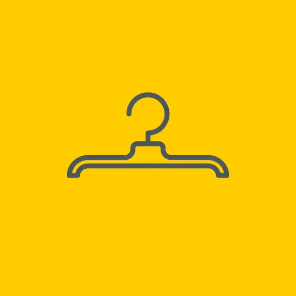 Vector illustration of Clothes Hanger icon