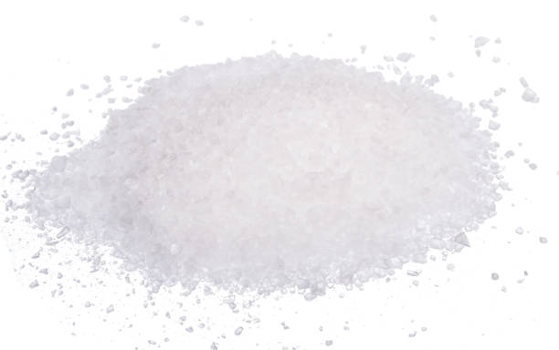 istock Rock white sea salt isolated on white background 936508954