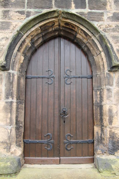 istock Strong Wooden Doorway. 936516380