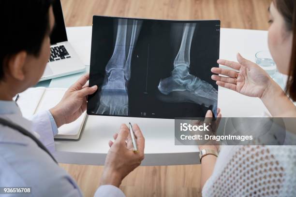 Male Surgeon Having Appointment Stock Photo - Download Image Now - Foot, X-ray Image, Surgeon