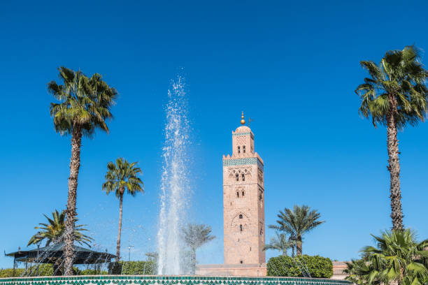 istock Koutoubia Mosque with fountain in Marrakesh, Morocco 936524880