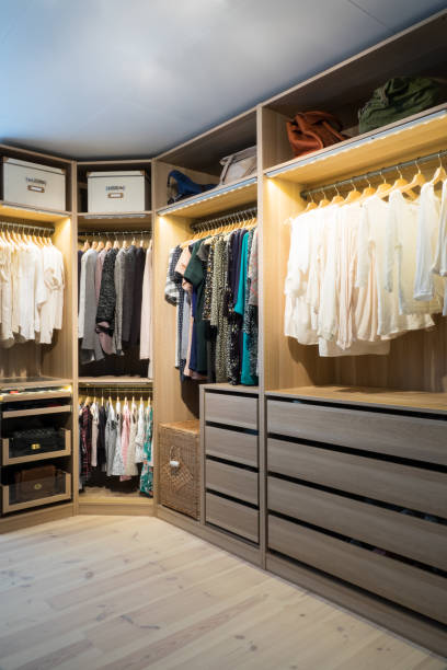 istock Luxury walk in closet / dressing room 936542772