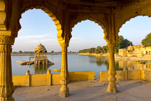 istock Gadi Sagar Temple in Gadisar Lake 936562710