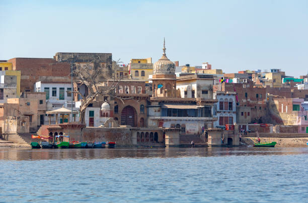 istock Mathura a small town in India, Mathura and Yamuna river, India 936566840