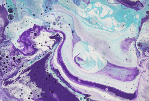 istock Colorful blots. Abstract background. Marble texture. Acrylic colors. 936567032