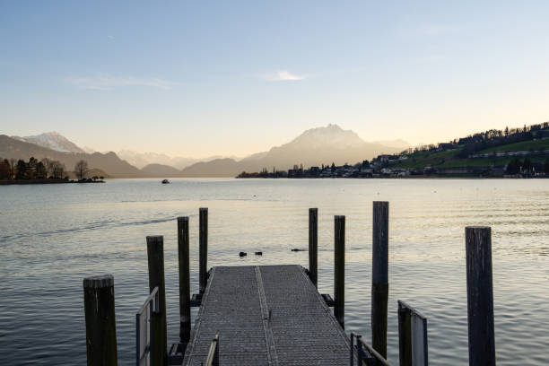 istock Pier on lake Lucerne in Kussnacht 936567282