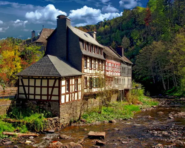 Half-timbered house in Monschau, Germany