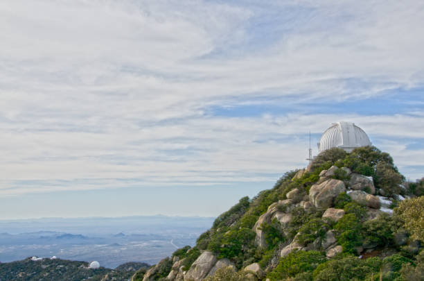 Kitt Peak National Observatory Kitt Peak is an astronomical observatory in the Sonoran Desert of Arizona on the Tohono O'odham Indian Reservation.  It has 23 obtical and 2 radio telescopes, making it the largest of observatory in the Northern Hemisphere. tohono o'odham stock pictures, royalty-free photos & images