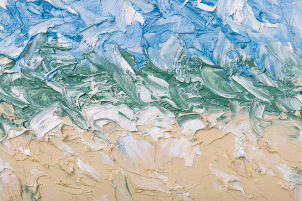 istock Summer abstract oil paint background. 936573910
