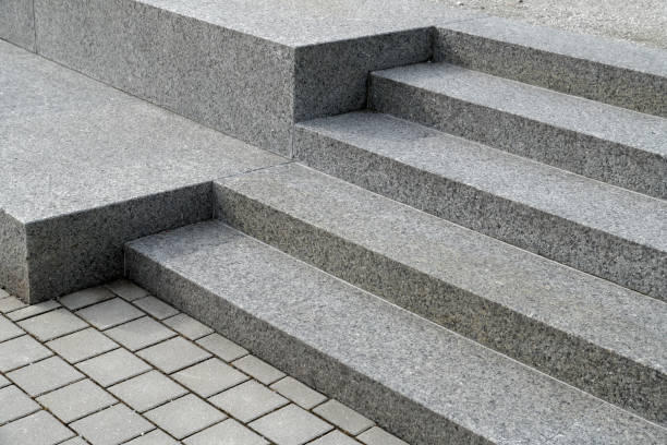 istock Close-up of stone steps of staircase 936579502