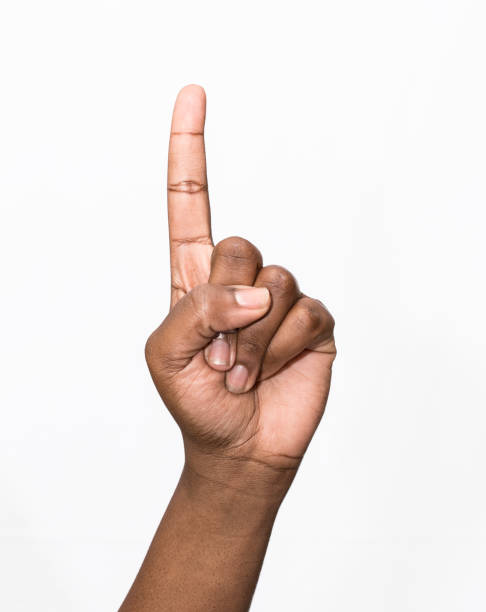 istock African ethnicity one finger up 936587358