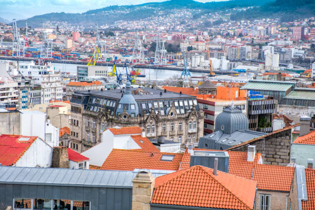 City view. Vigo, Spain.