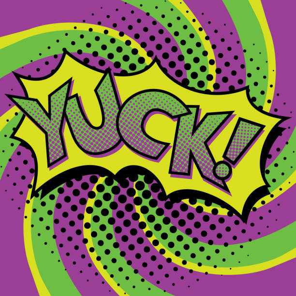 ilustrações, clipart, desenhos animados e ícones de pop art eca! projeto de texto - yuck