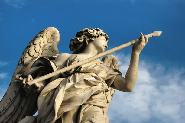 istock Statue of an Angel with a Spear 936594980