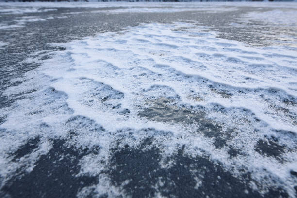 istock Snowdrifts on the ice 936595208