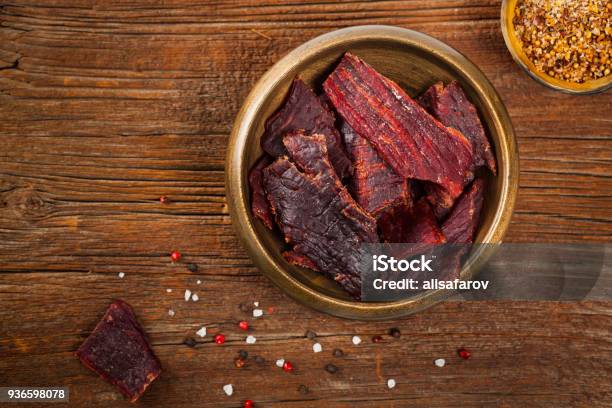 Beef Jerky Stock Photo - Download Image Now - Jerky, Beef, Backgrounds