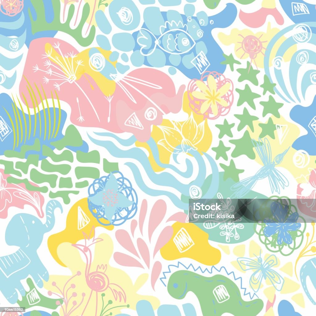 Spring Textiles Patterns Vector Spring Cheerful Textile Pattern Stock Illustration - Download ...