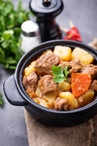 istock Beef stew with potato and carrot 936625486