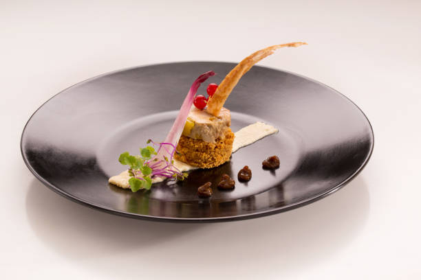 istock Gourmet plate with foie gras on gingerbread 936643500