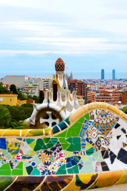 istock Famous Benches in Park Guell of Barcelona, Spain 936645902