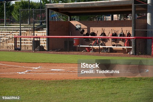 istock Baseball field and Dugout 936659442