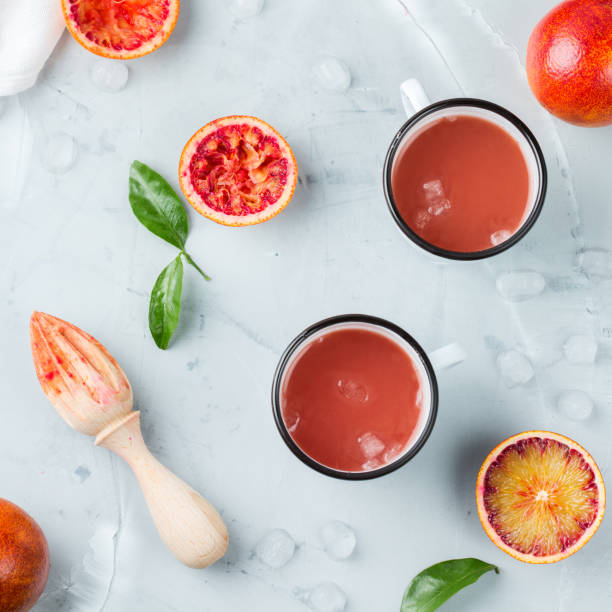 istock Fresh red blood orange juice in a bottle 936662166