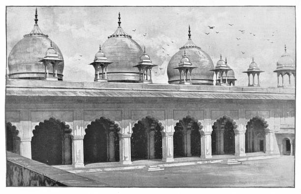 istock Moti Masjid at Agra Fort in Agra, India - British Era 936662576
