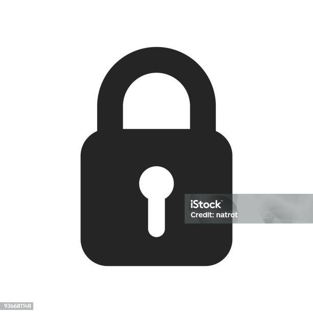 Lock Icon Stock Illustration - Download Image Now - Lock, Locking, Icon Symbol