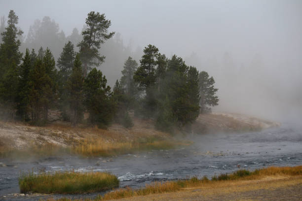 istock Thermal Steam Rising from Firehole River, Yellowstone National Park 936694202