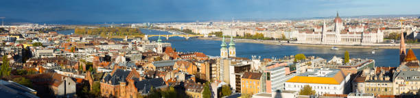 istock Panorama of Budapest with Hungary Parliament 936702652