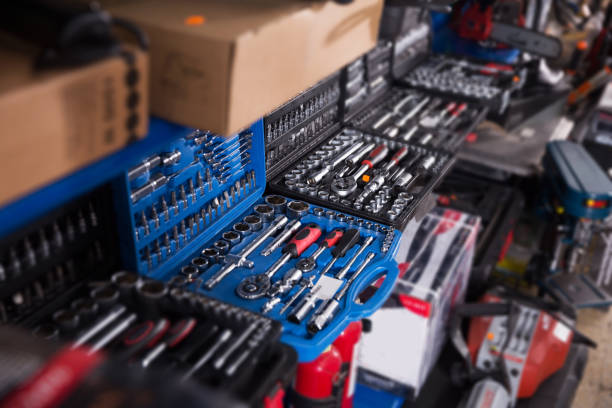 istock Photo of new tools on showcase 936702680