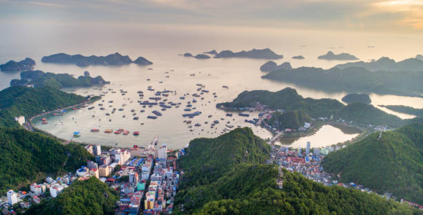 istock Cat Ba island from above. Lan Ha bay. Two Maples, Vietnam 936712068