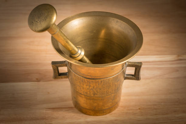 istock Mortar made of brass 936716296