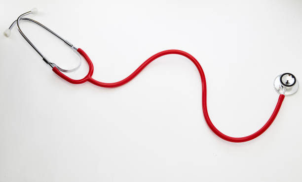 istock Red stethoscope with red heart and doctor 936729470