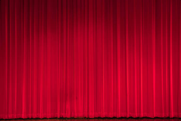 istock Red cinema curtain 936732338