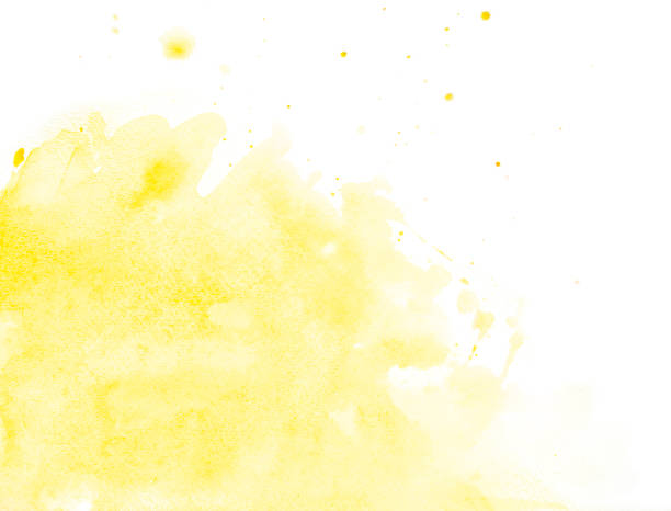 Yellow watercolor background stock photo