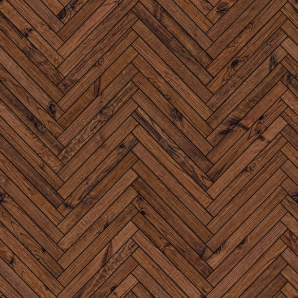 istock Seamless texture of wood parquet (herringbone). Floor natural pattern 936746118