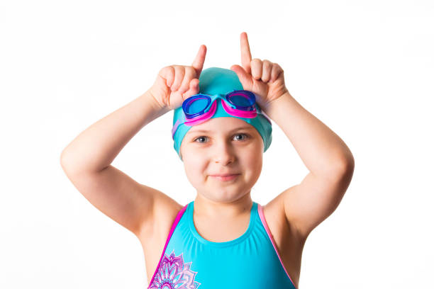 istock Little caucasian 7 years old swimmer 936761352