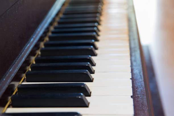 istock vintage piano keyboard with warm tone 936776692