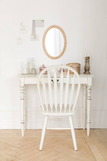 istock Female dressing table in white color 936777162
