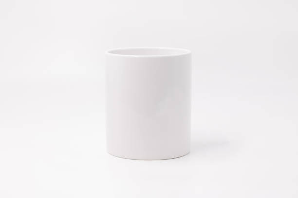 istock Ceramic mug on white background. Blank drink cup for your design. 936782196