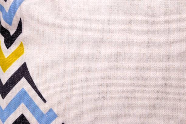 istock White burlap textile texture background. Colorful fabric frame or modern concept cloth material. 936782380