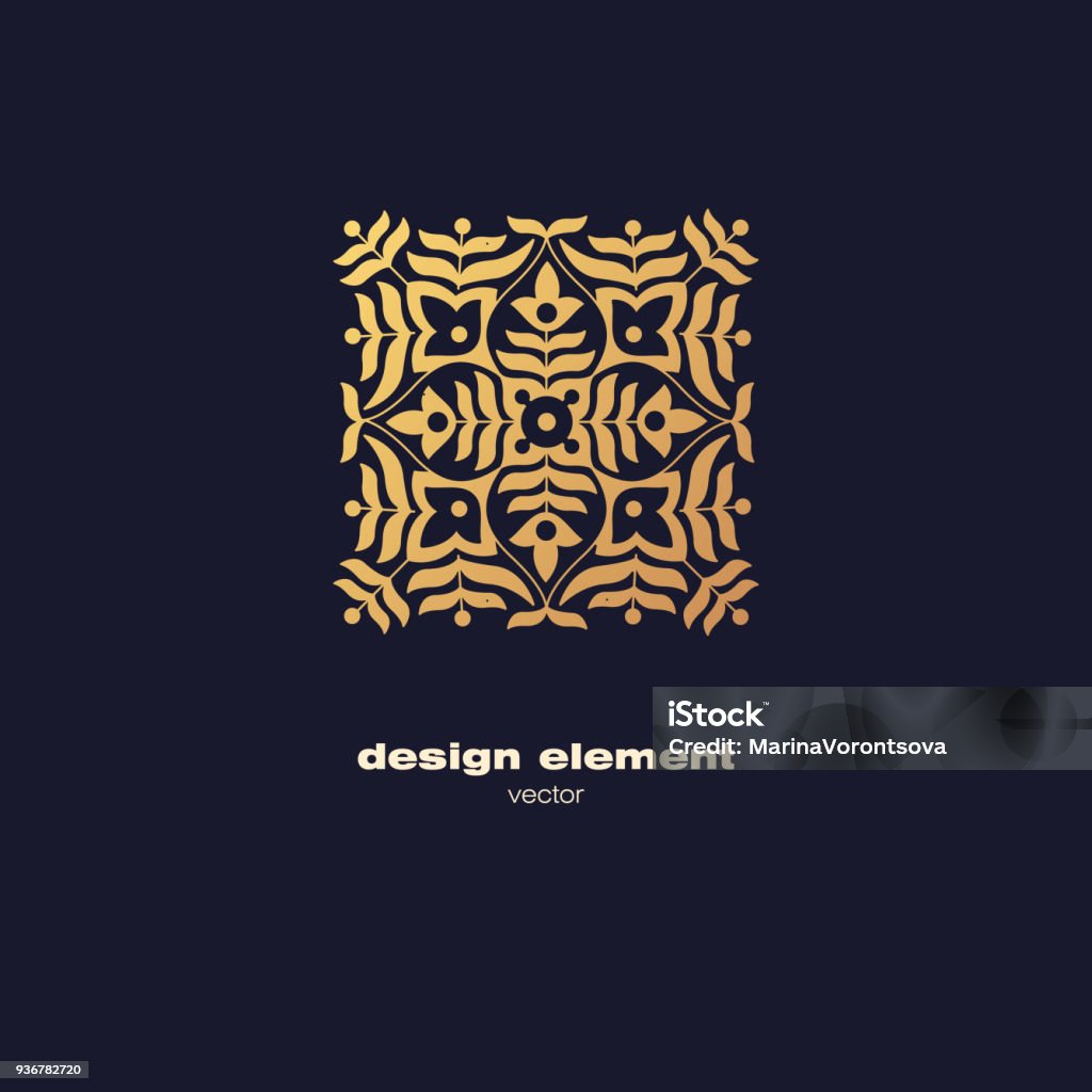 Pattern Elements Icon Design Of Pattern Element Stock Illustration - Download Image Now ...