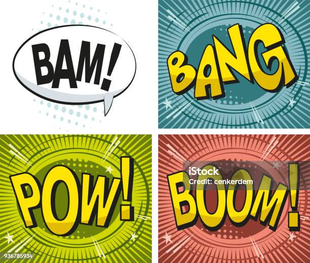 Cartoon Effect Stock Illustration - Download Image Now - Comic Book, Motion, Backgrounds