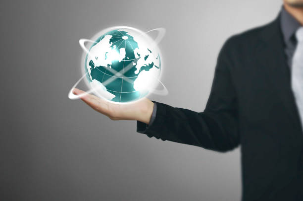 istock Globe ,earth in human hand Earth image provided by Nasa 936786440