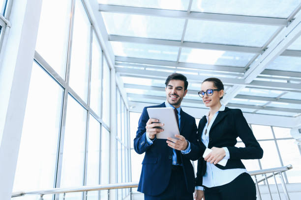 istock Business entrepreneur with his assistant 936789816