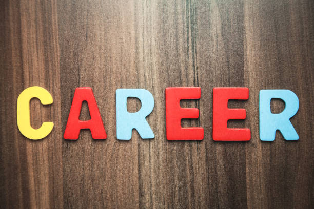 istock Colorful word Career on wooden background. 936798890