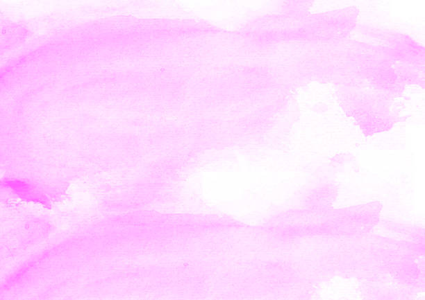istock Purple water color patches graphic brush strokes design effect element for background 936799596