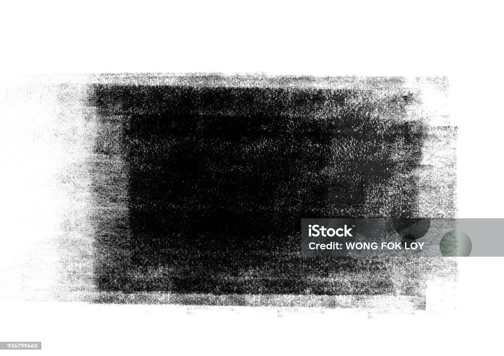 Colore grafico nero patch pennello grafico tratti elemento effetto disegno per sfondo - Foto stock royalty-free di Inchiostro