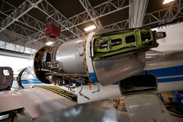 istock Aircraft in the hangar 936804590